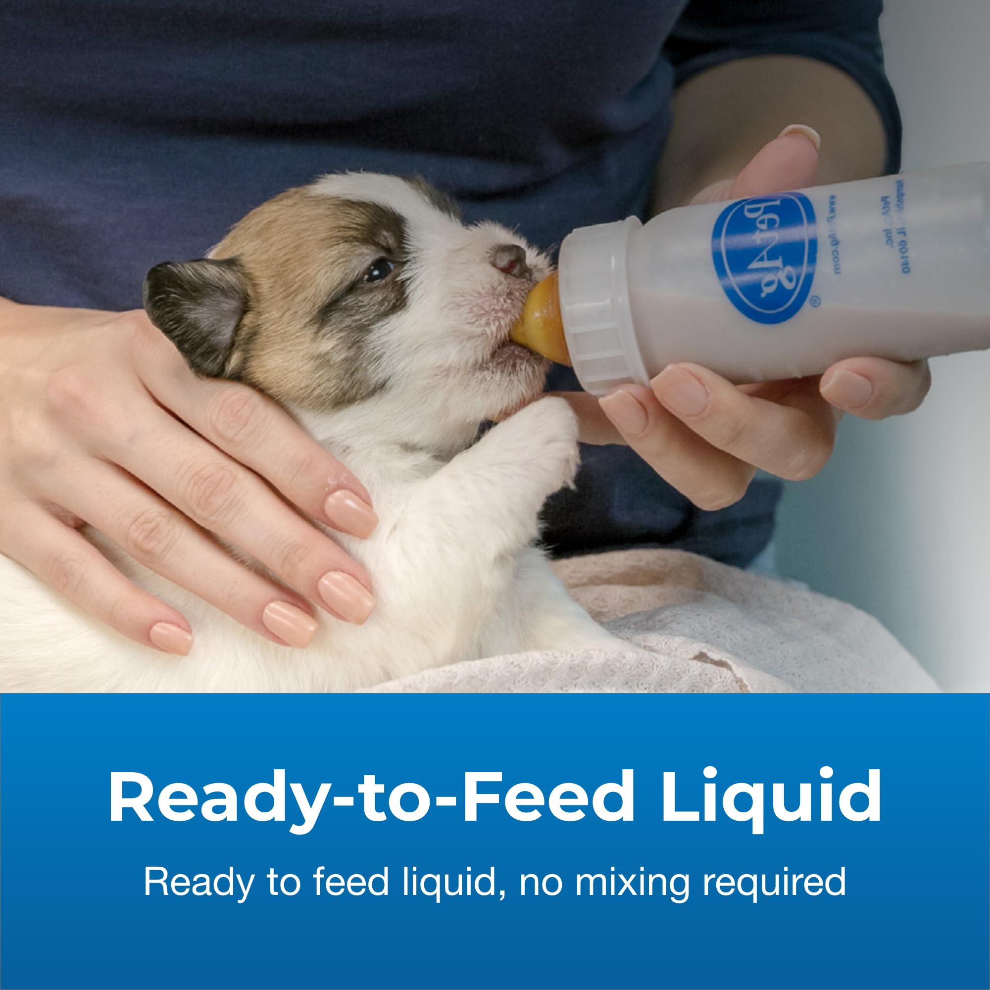 PetAg Goat's Milk Esbilac Liquid fiber blend supports easy digestion and gut health.