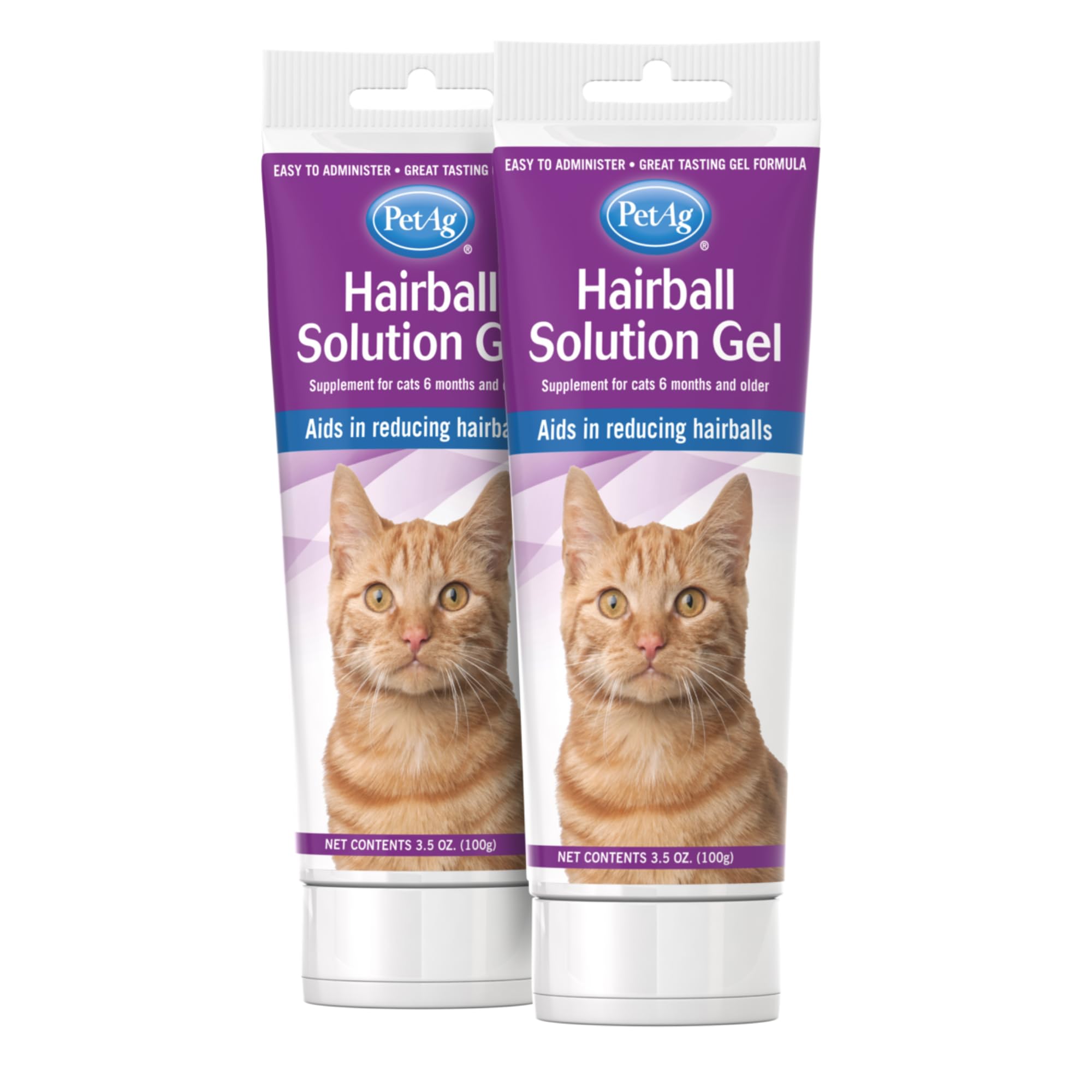 PetAg Hairball Solution Gel bottle pour shows easy dosing for cats.