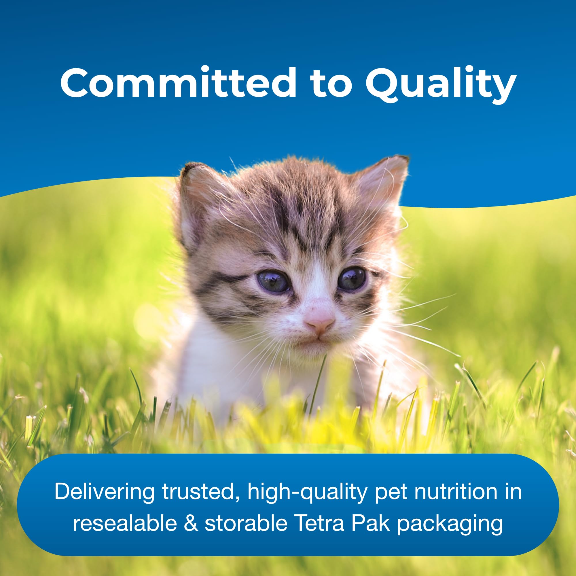 PetAg KMR shake-and-serve use instruction visual suggests easy feeding routine.