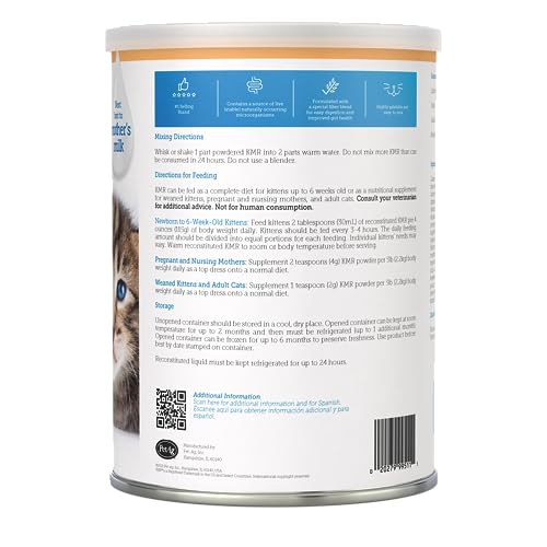 PetAg KMR mixing steps show easy preparation for kittens.
