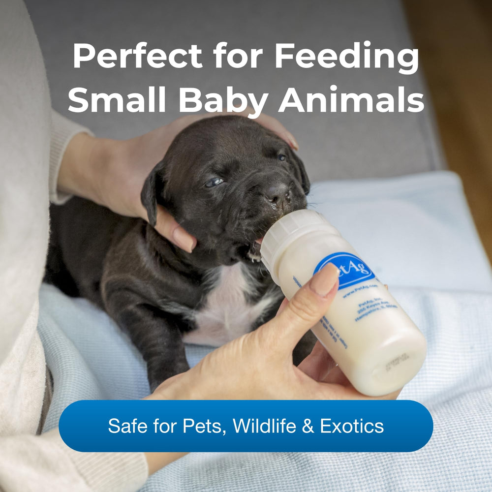 PetAg Nurser Bottle nipple closeup highlights latex-free design and natural-feeding action