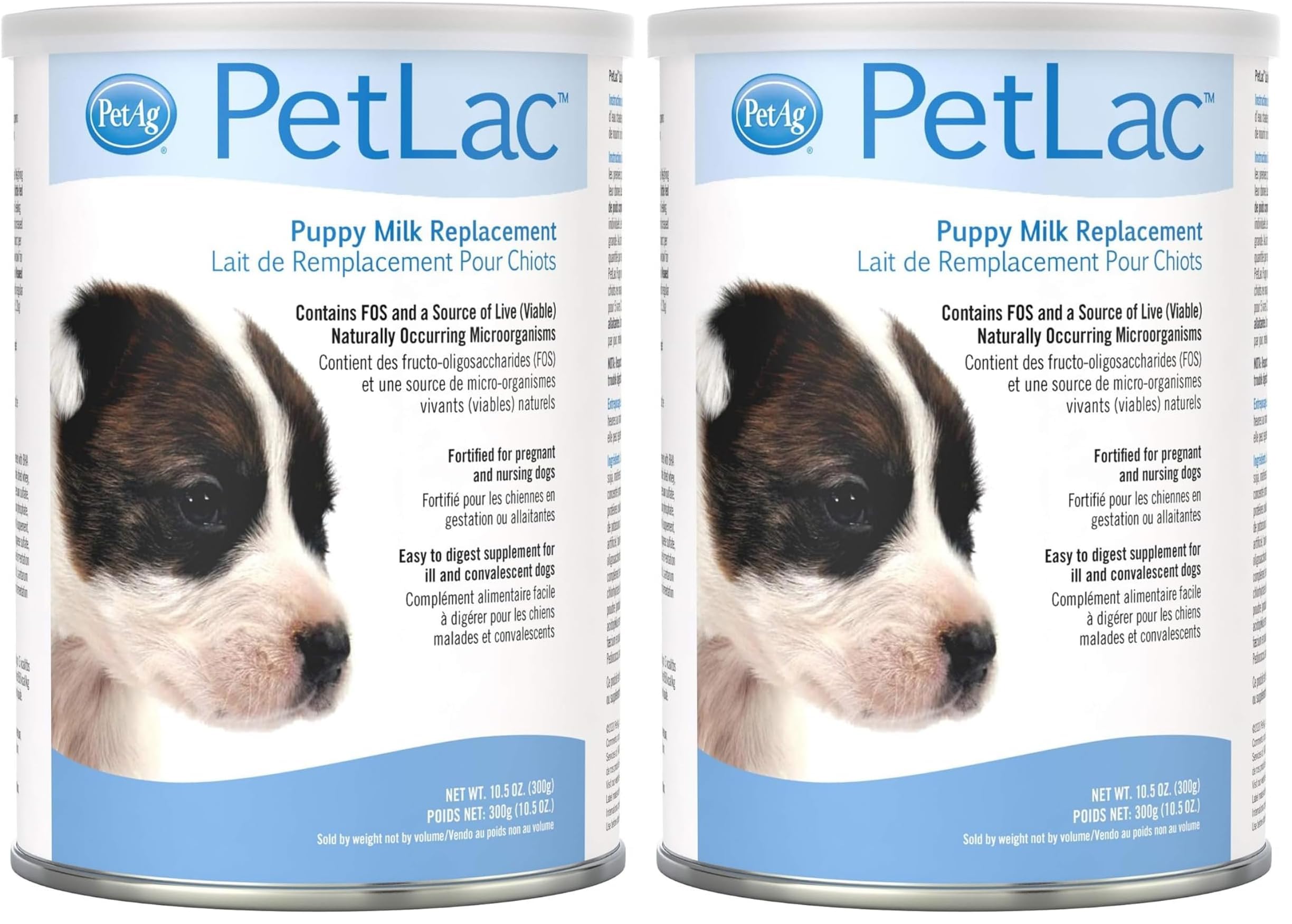 PetAg PetLac puppy milk replacer bottle ready to feed promotes healthy growth.