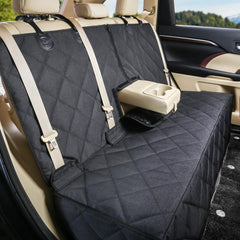 Petalage bench-dog-seat-cover backseat waterproof protects upholstery during muddy outings.