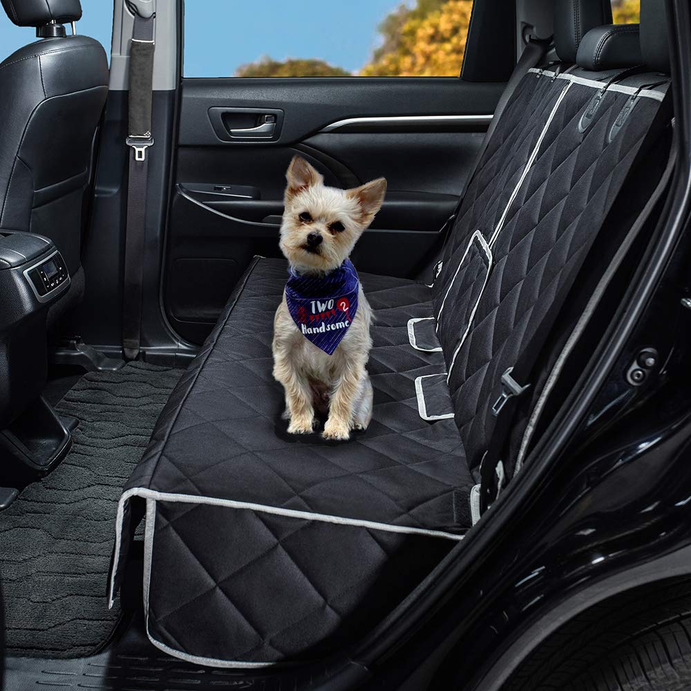 Petalage dog seat cover with nonslip bottom keeps pets stable during rides