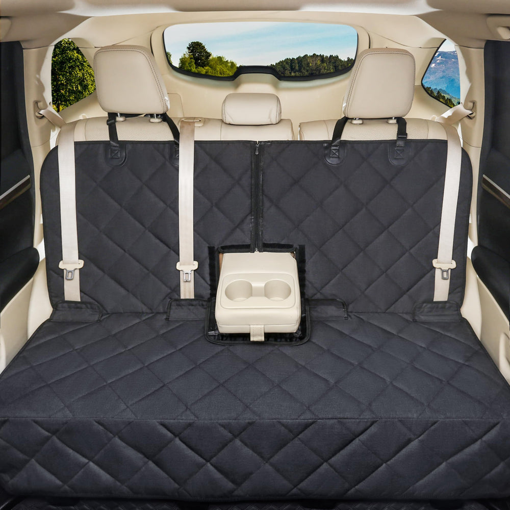Petalage dog-seat-cover-nonslip-bottom keeps pets secure on every ride.