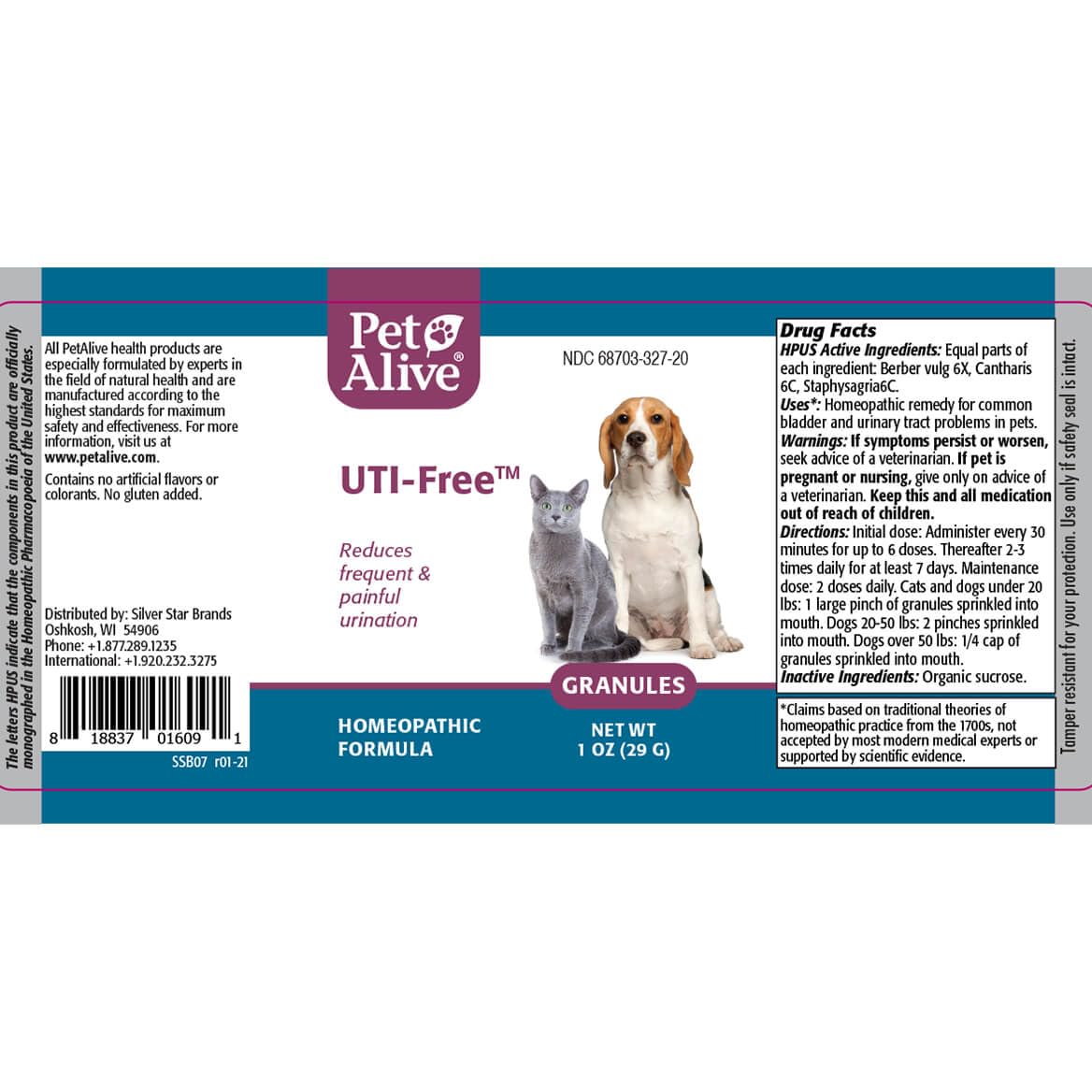PetAlive Silver Star Brands logo on packaging for trusted quality.