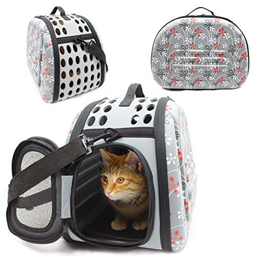 Petall pet carrier size M in grey offers roomy fit for medium pets.