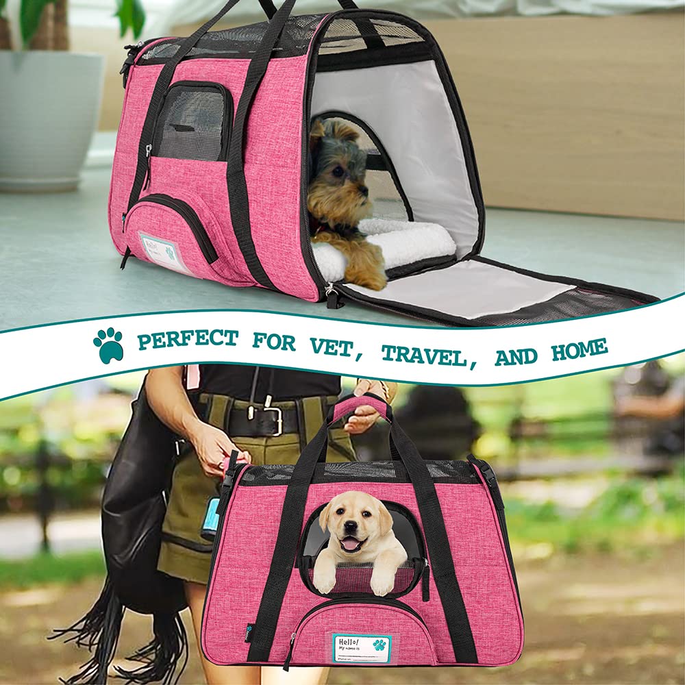 PetAmi adjustable straps and top handle for easy transport.