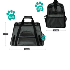 PetAmi sherpa bed inside carrier for cozy travel resting