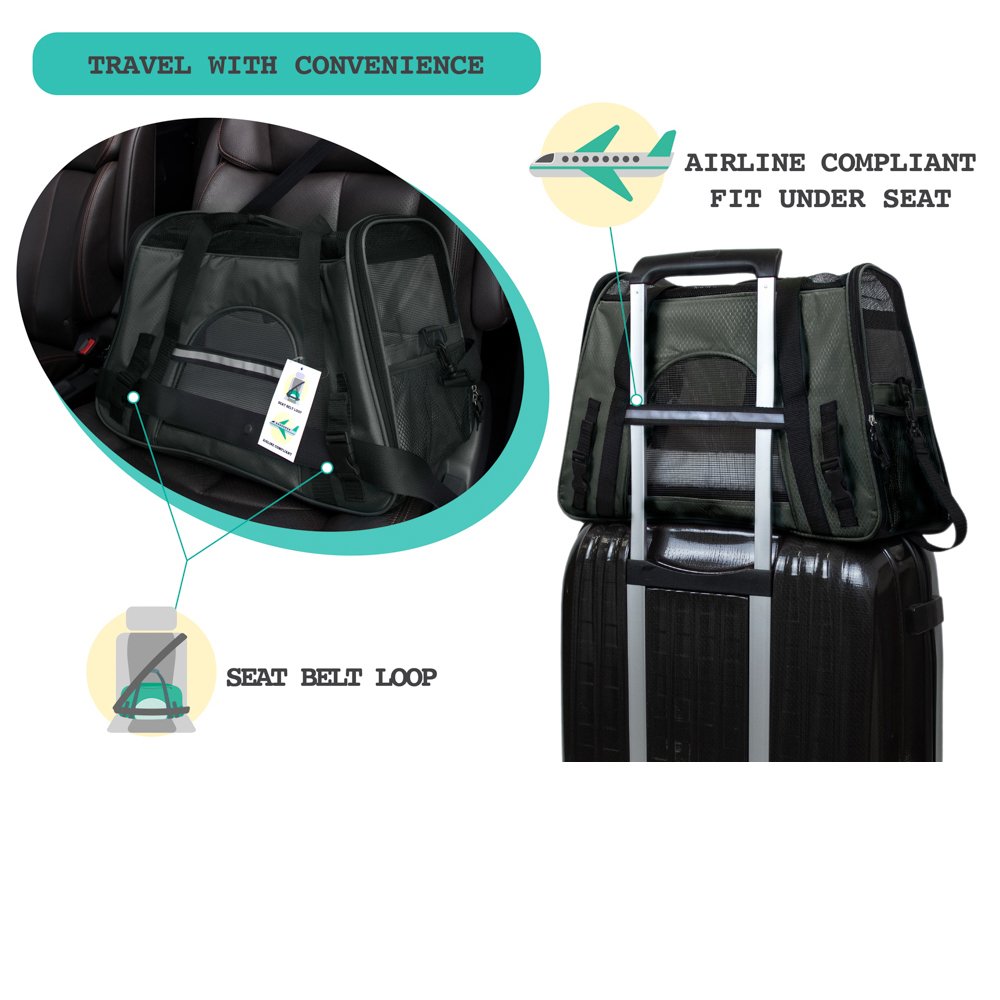 PetAmi adjustable shoulder strap for comfortable hands-free transport