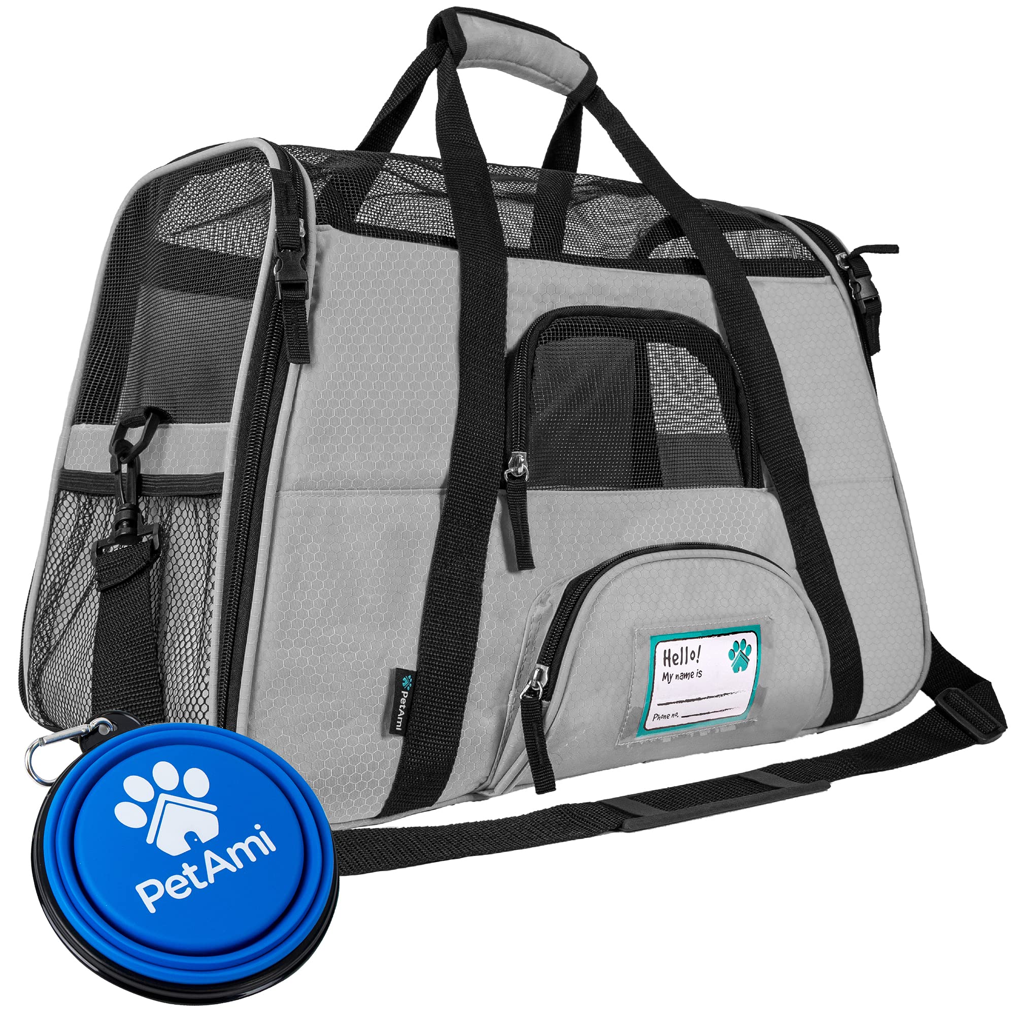 PetAmi airline approved pet carrier under seat for in cabin travel