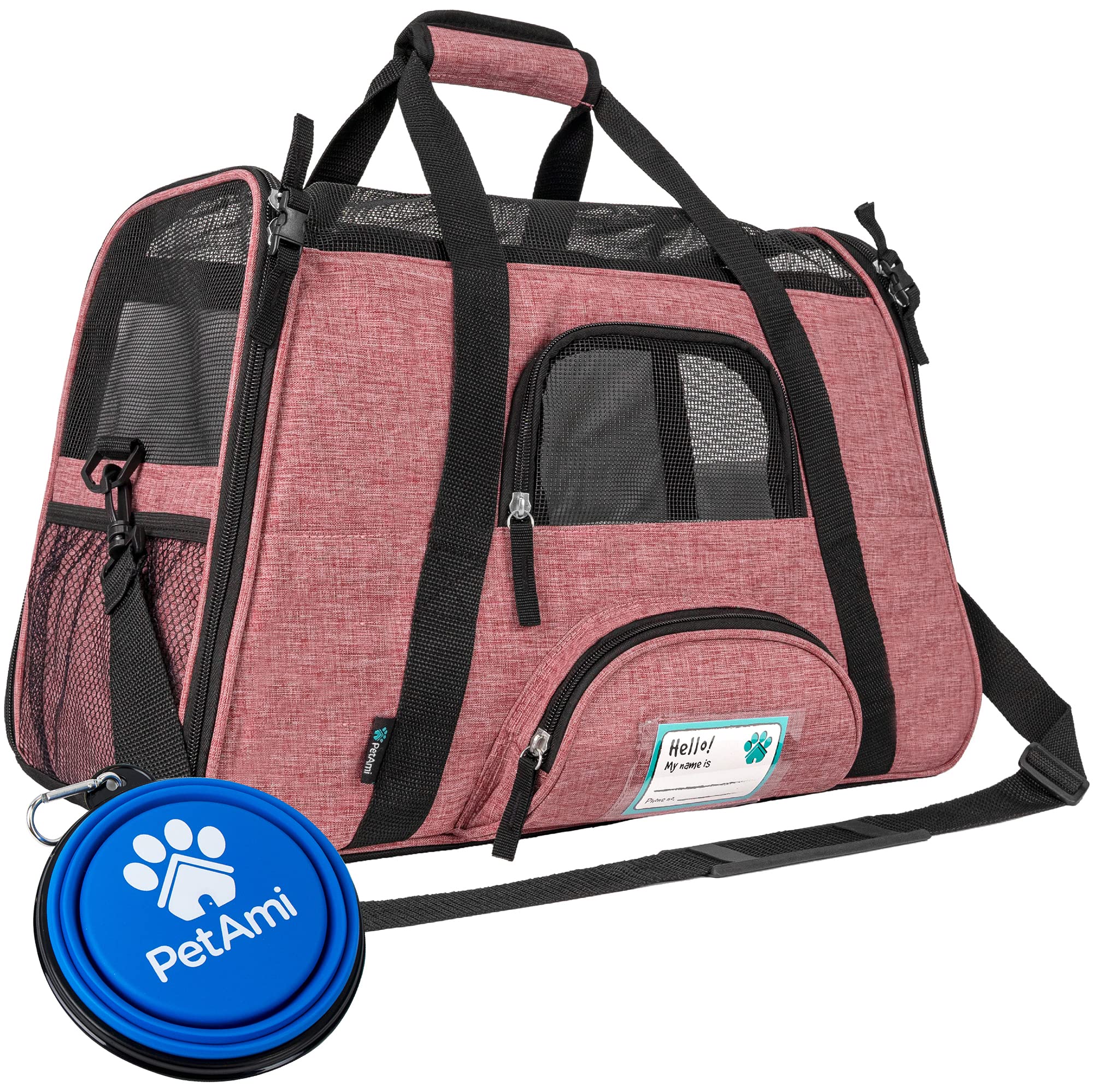 PetAmi airline-approved pet carrier under-seat supports easy travel and fits under most aircraft seats