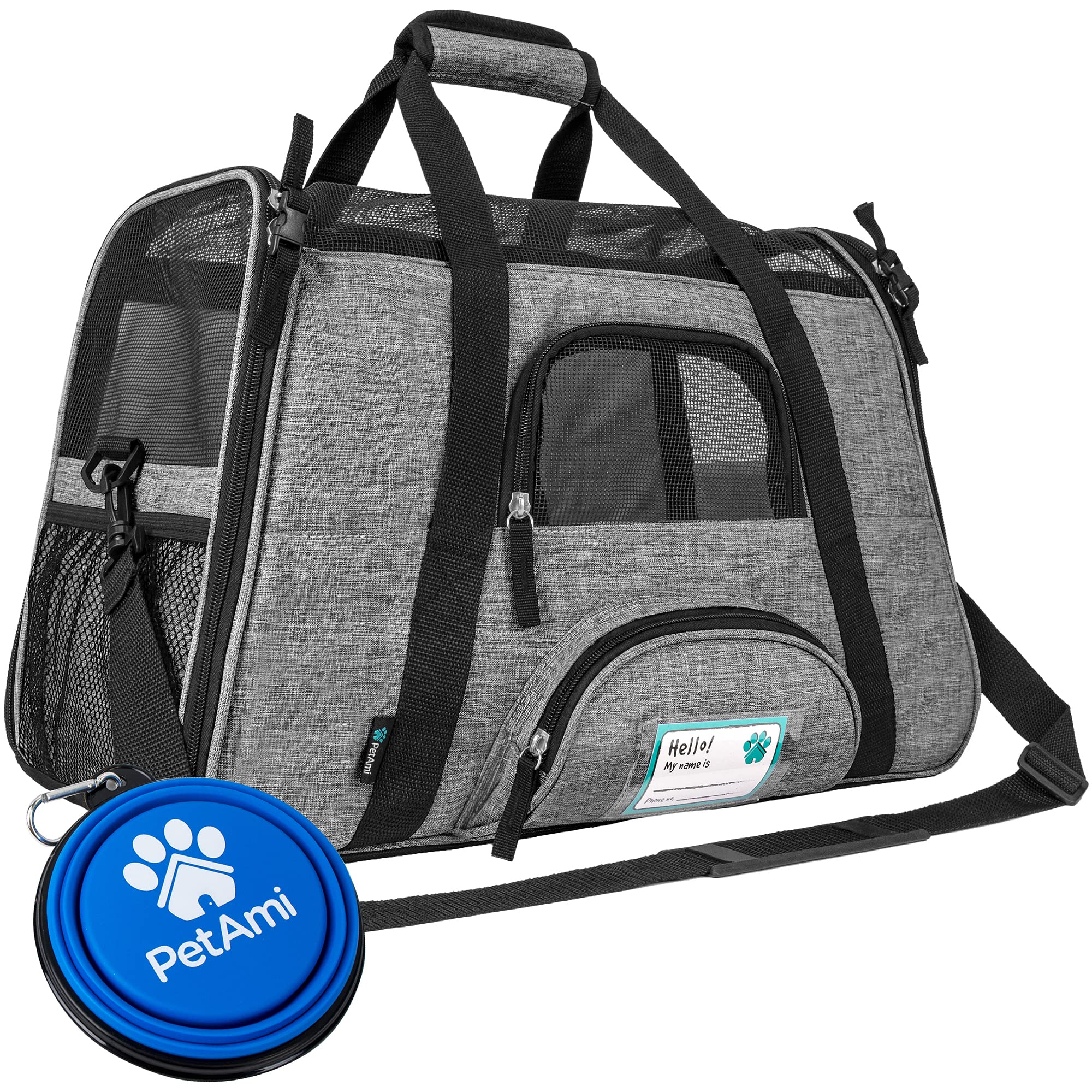 PetAmi airline-approved pet carrier under-seat for compact travel comfort