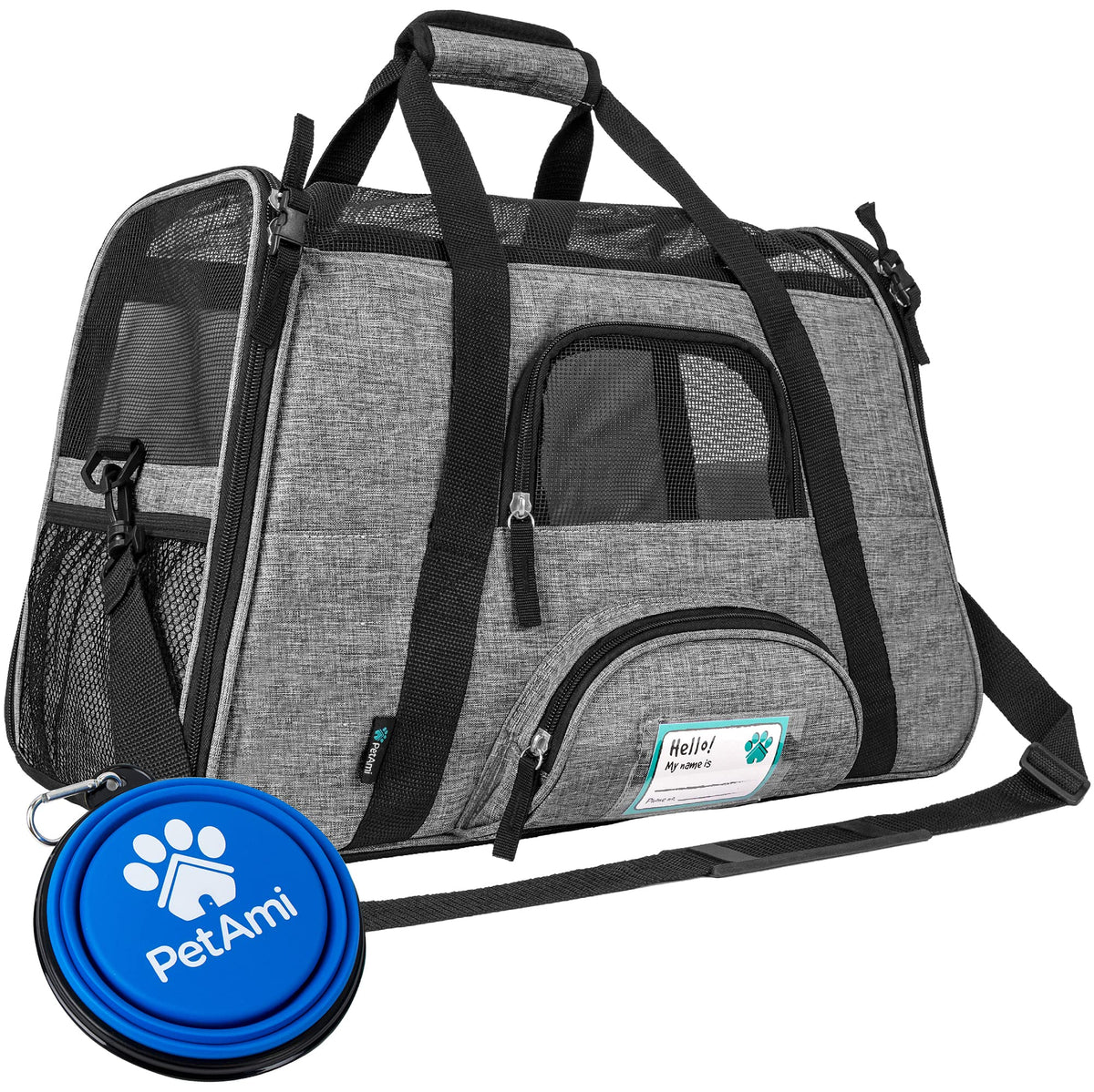 PetAmi airline-approved pet carrier under-seat for compact travel comfort