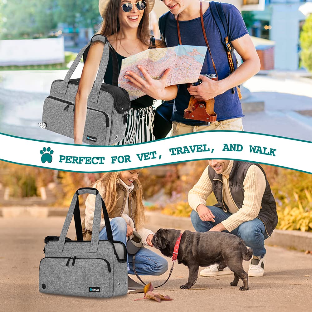 PetAmi airline-approved purse carrier supports convenient travel