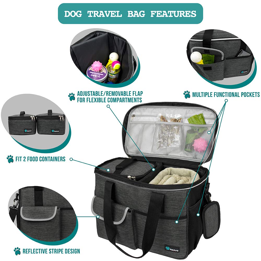 PetAmi airline approved travel bag fits under most aircraft seats.