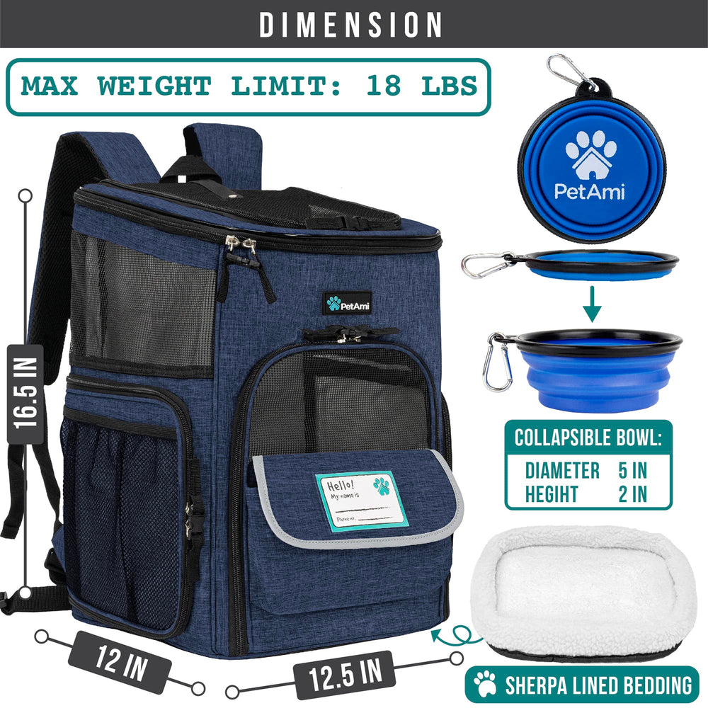 PetAmi airline-approved design supports smooth boarding when traveling with small pets