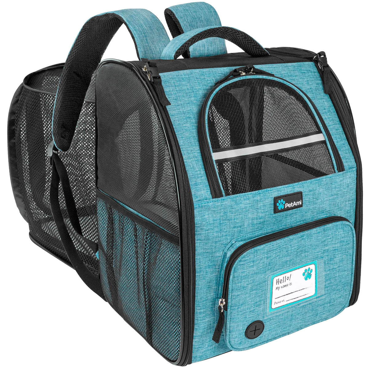 PetAmi dog-cat backpack carrier expandable ventilation for roomy travel