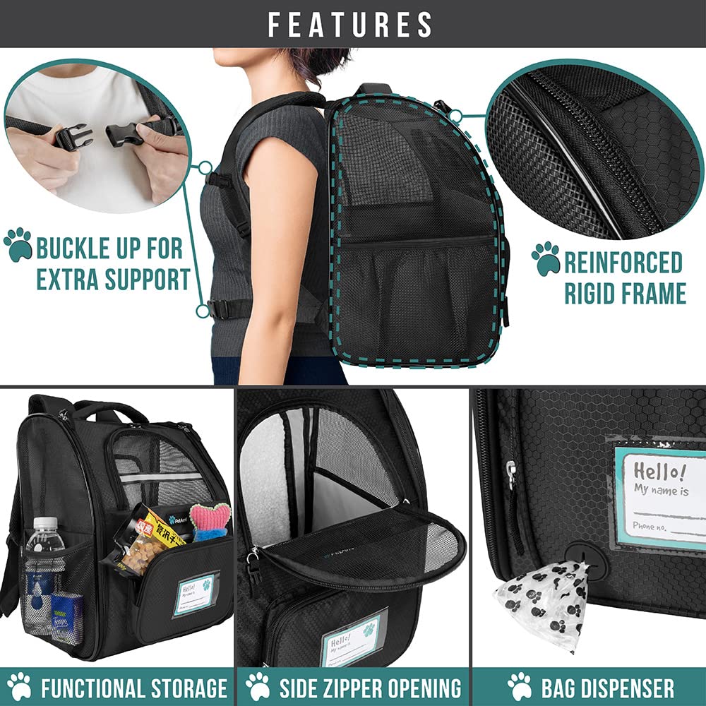 PetAmi backpack carrier front pocket for easy access to essentials