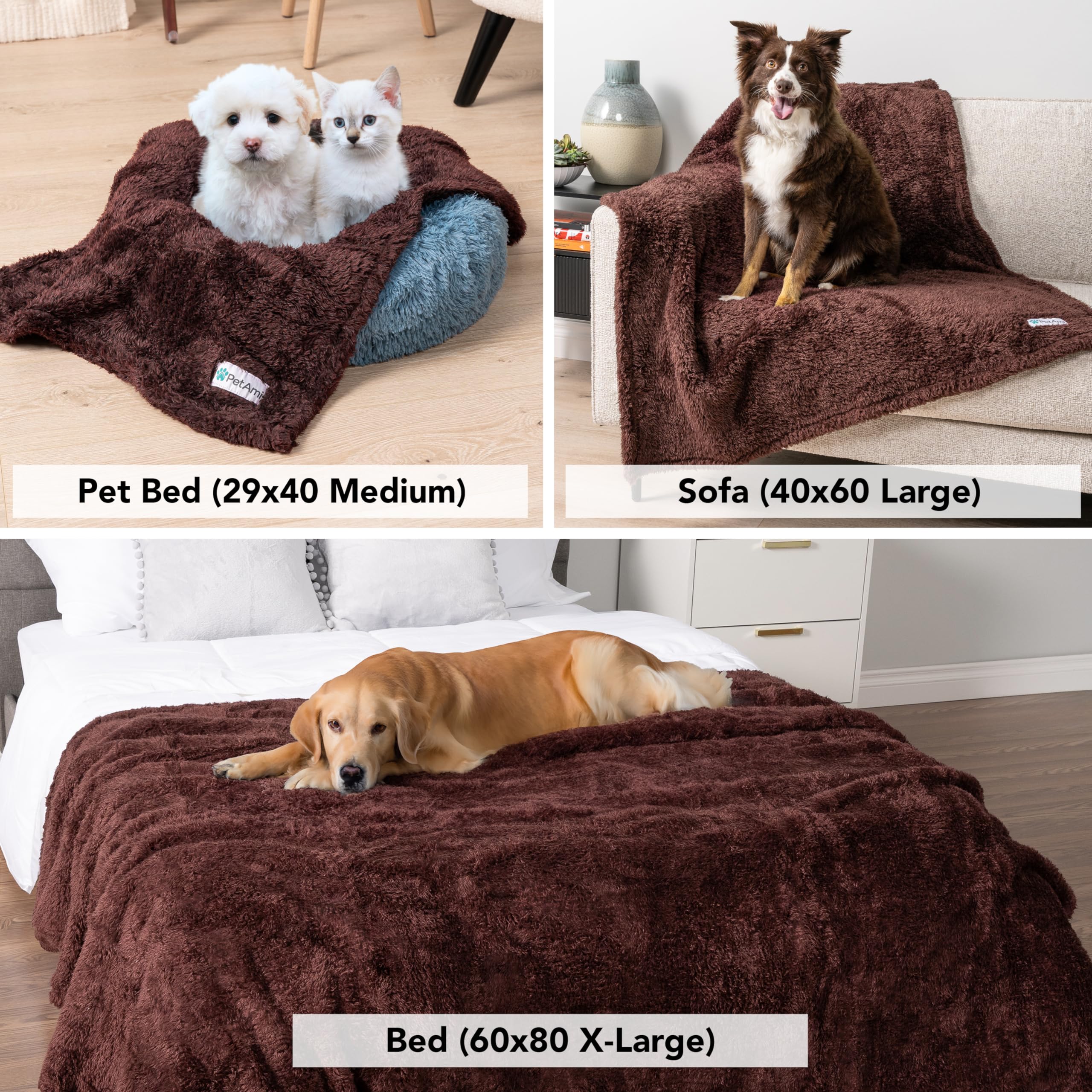 PetAmi blanket machine washable in cold water for easy care.