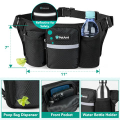 PetAmi bungee leash absorbs pulling for smoother, safer runs.