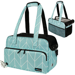 PetAmi Small Dog Purse Carrier front view for easy airline travel and pet access.