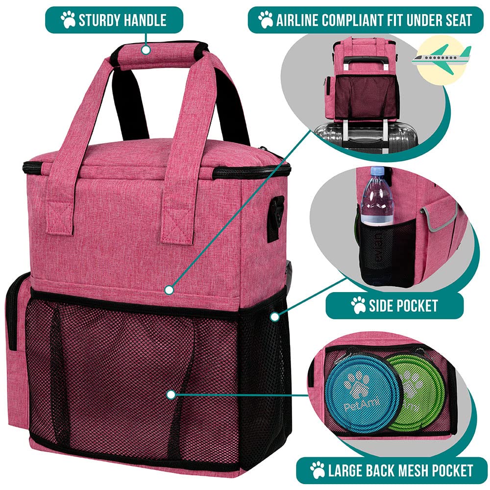 PetAmi collapsible bowls compact storage for travel meals