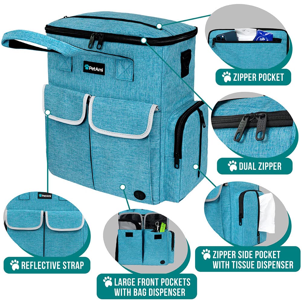 PetAmi collapsible bowls set saves space during pet trips.