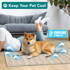 PetAmi cooling blanket reversible fabric for lounging