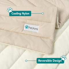 PetAmi crate mat kennel cover protects furniture and cools pets