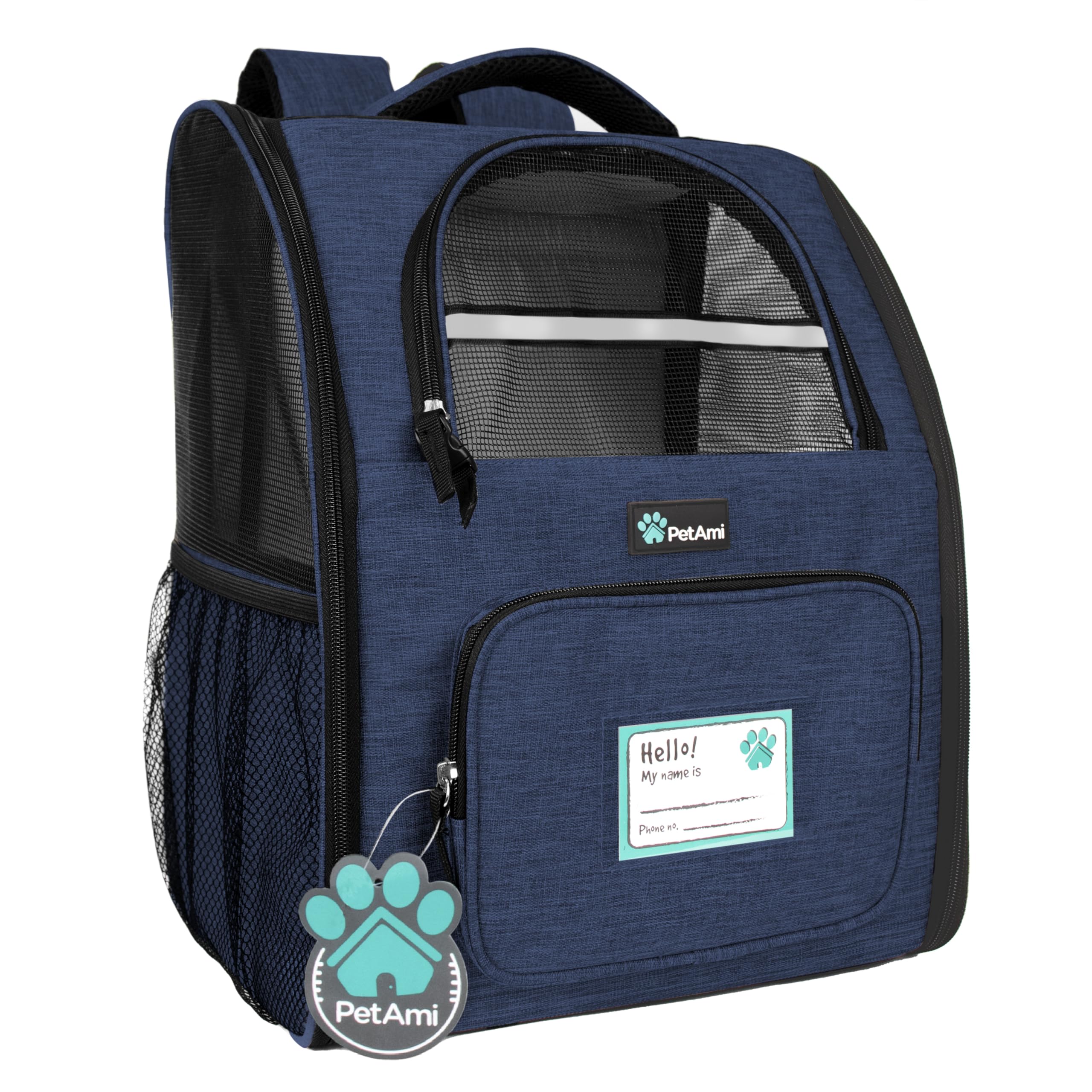PetAmi dog backpack carrier with side-entry design for easier pet access on hikes.