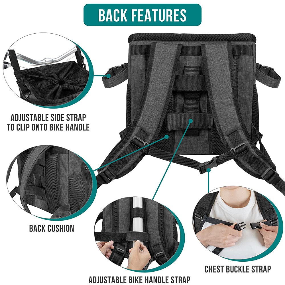 PetAmi basket with padded straps for comfortable carrying.