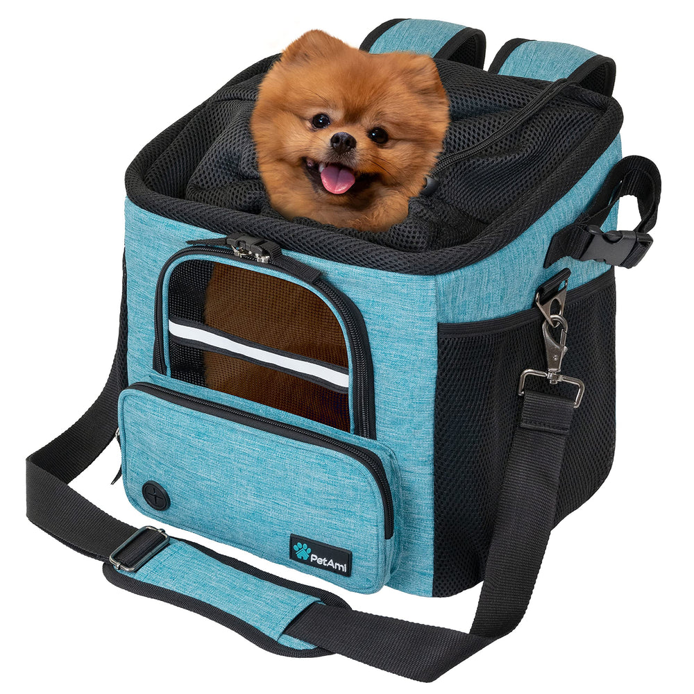 PetAmi Dog Bike Basket mesh-ventilation ensures airflow and pet comfort.
