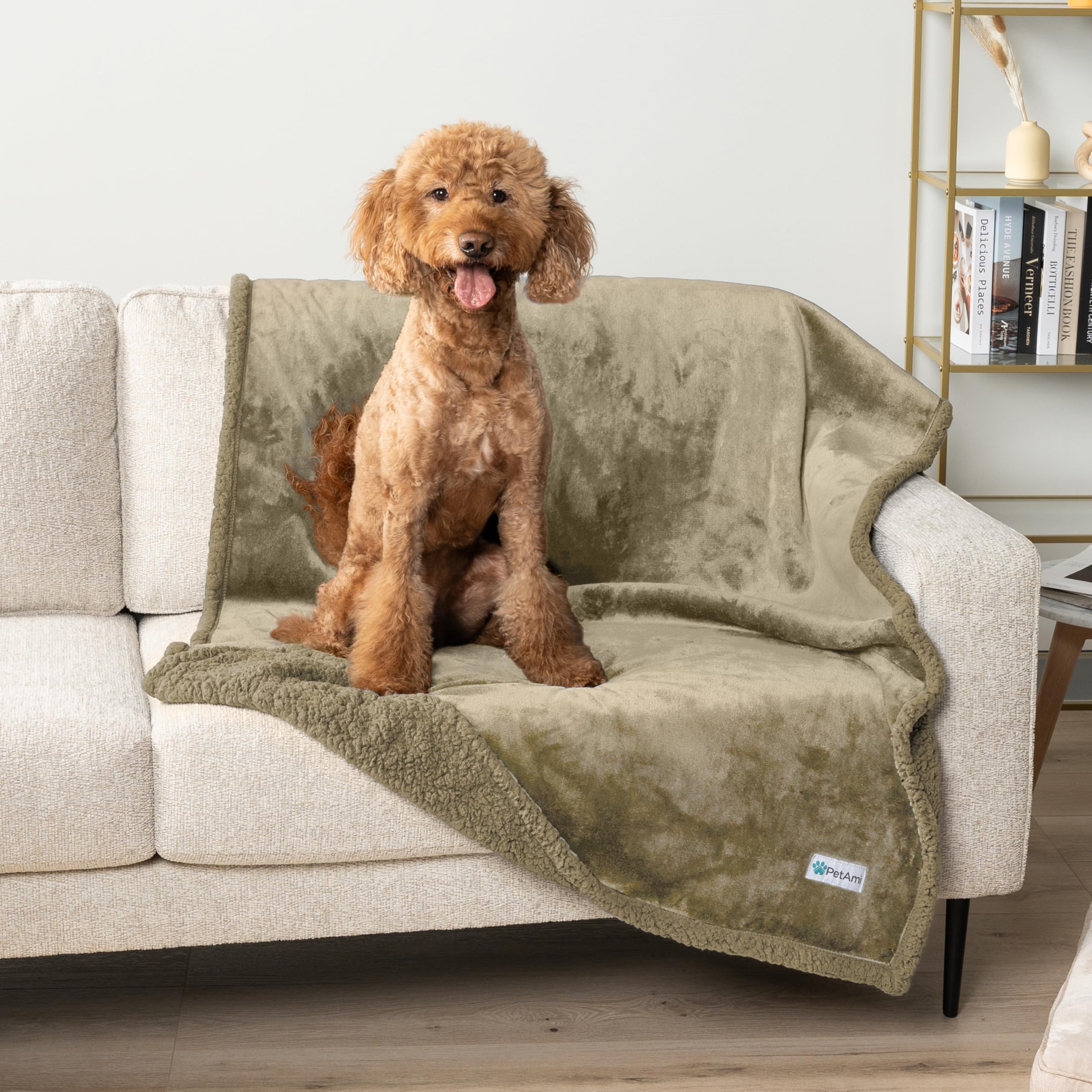 PetAmi car blanket keeps seats dry during travel with pets