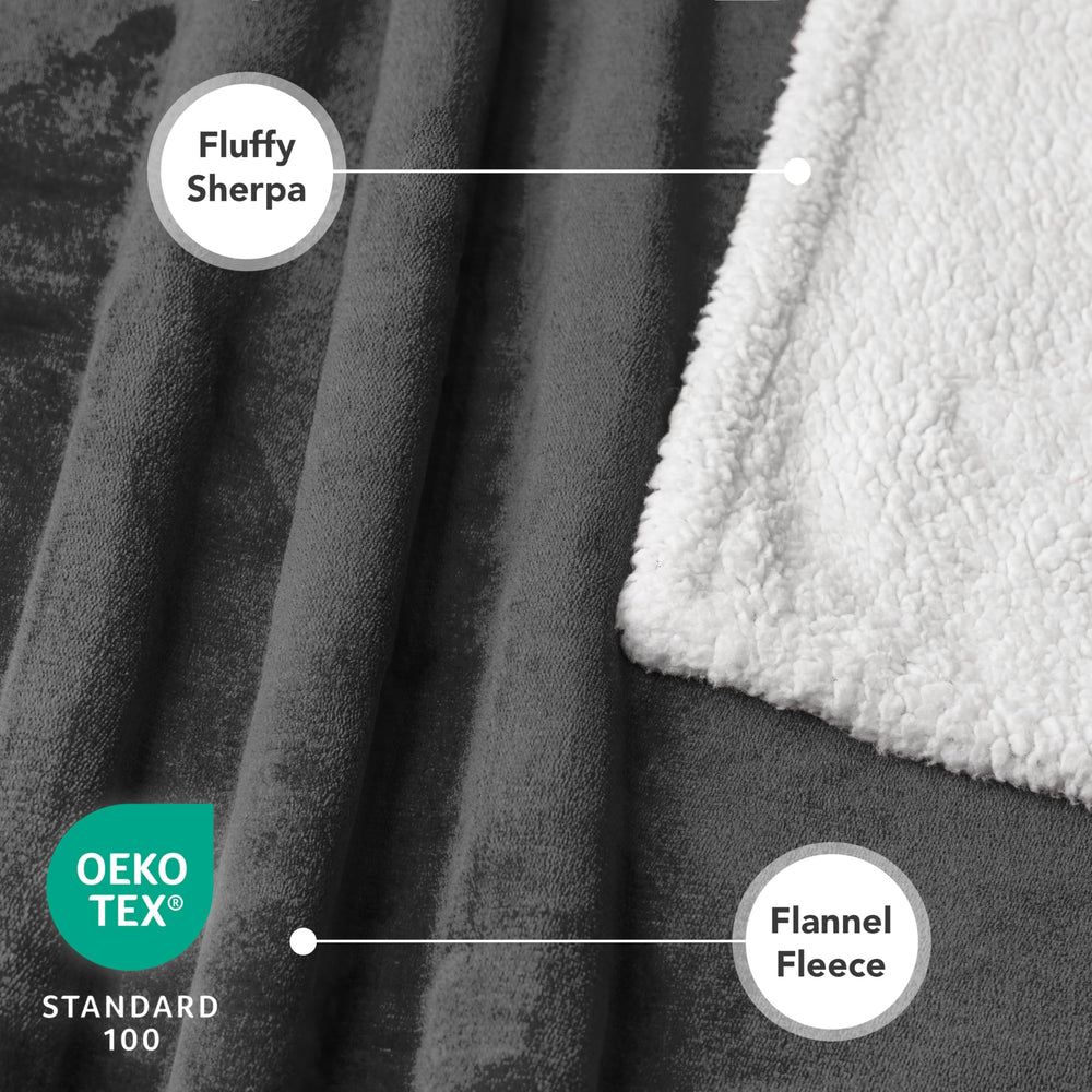 PetAmi dog blanket reversible design shows dual textures for versatile protection