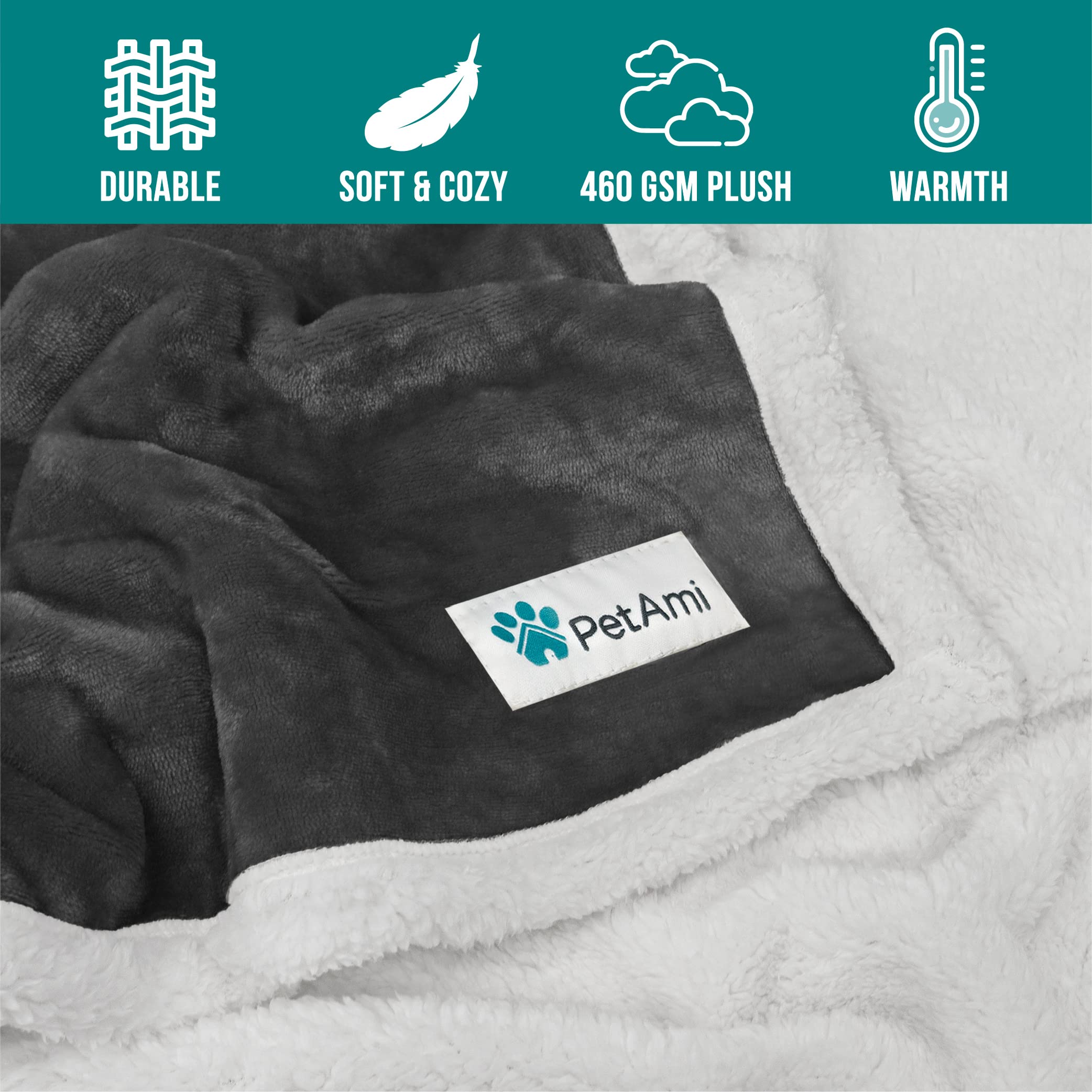 PetAmi dog blanket versatile uses as cover pad, mat, or towel