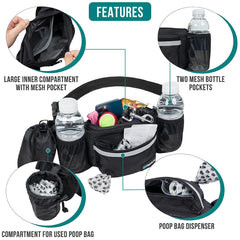 PetAmi fanny pack water bottle holder keeps drinks accessible.