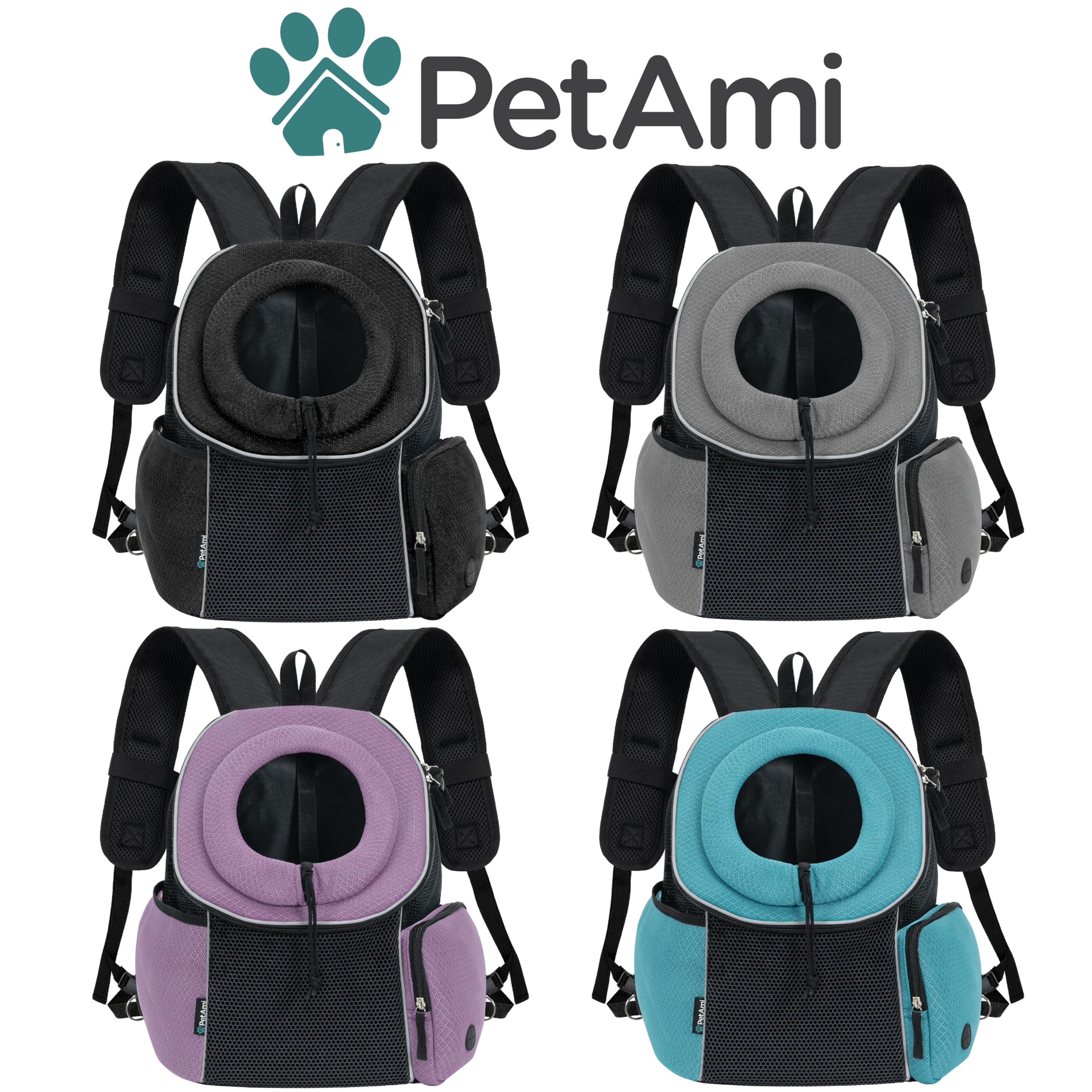 PetAmi dog front carrier black shown for everyday adventures