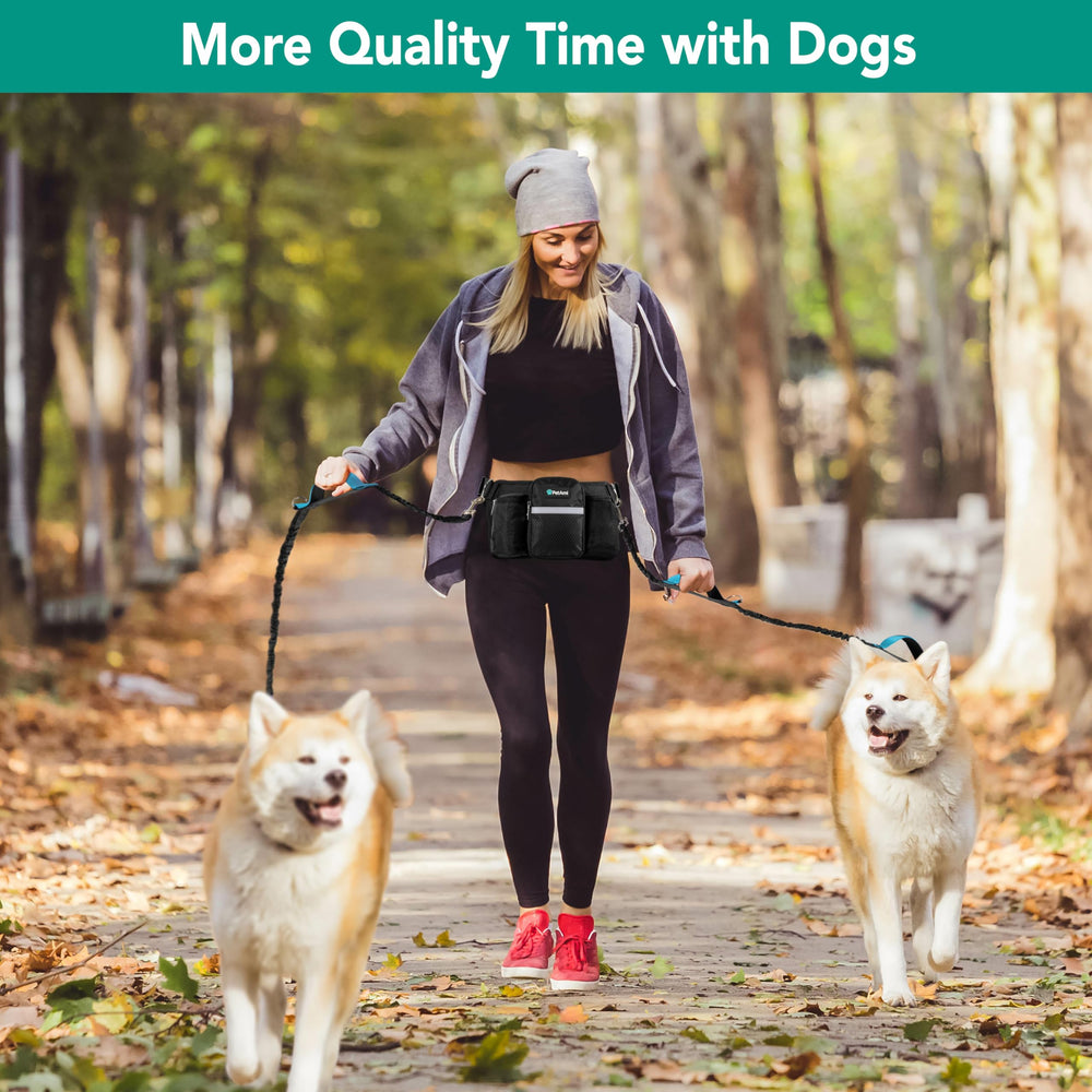 PetAmi poop bag dispenser pocket makes quick cleanup on hikes easy.