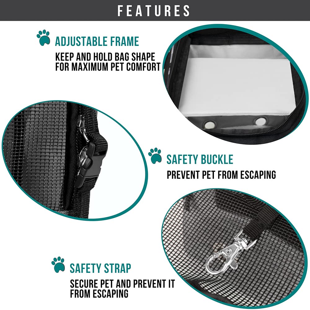 PetAmi carrier front pocket for quick access to essentials