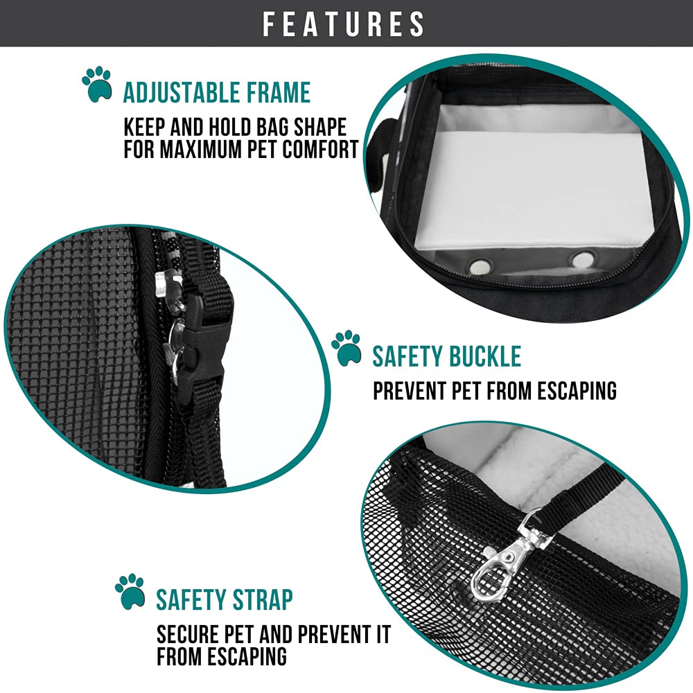PetAmi carrier front pocket stores treats and essentials.