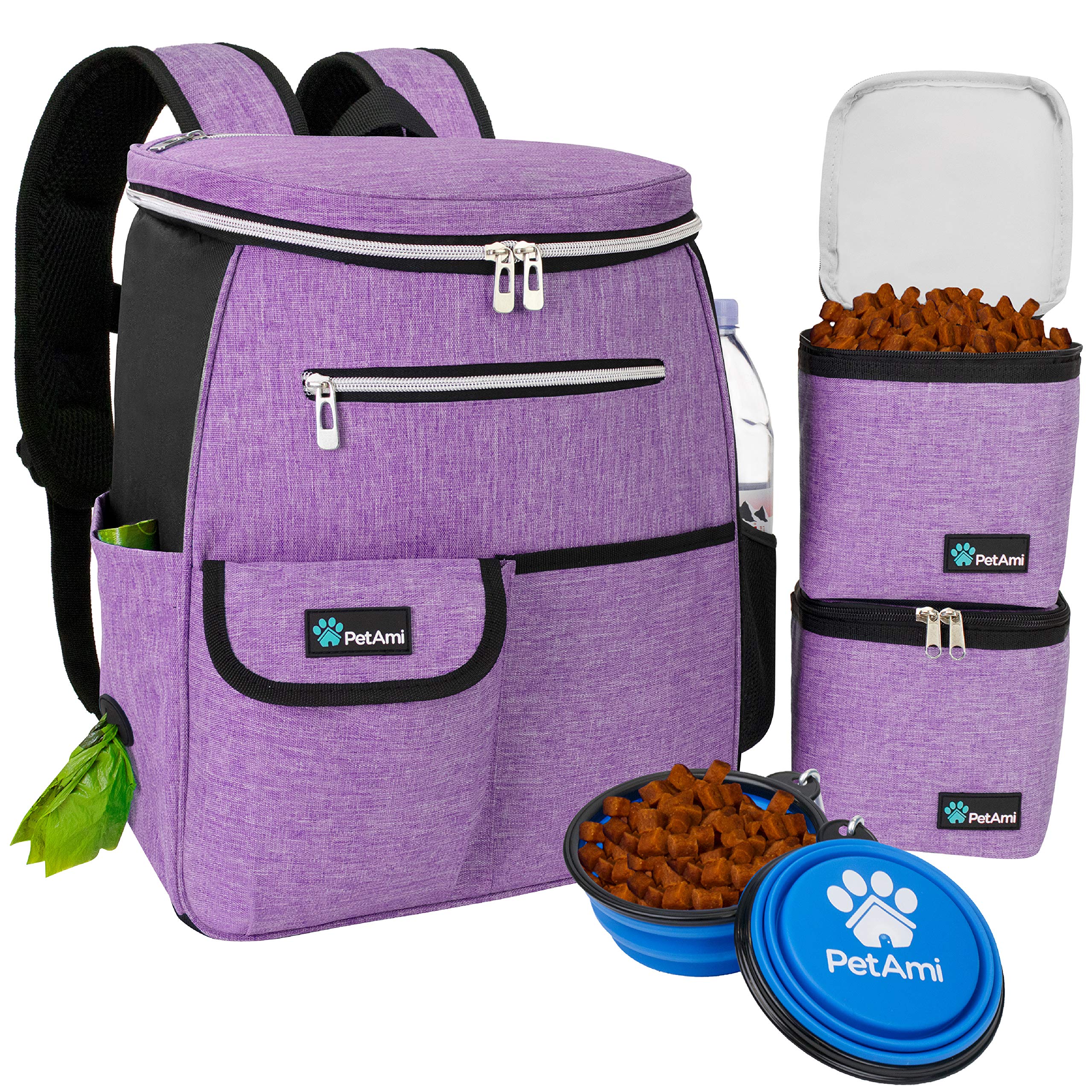PetAmi Dog Travel Bag Backpack under-seat fit for easy airline travel.