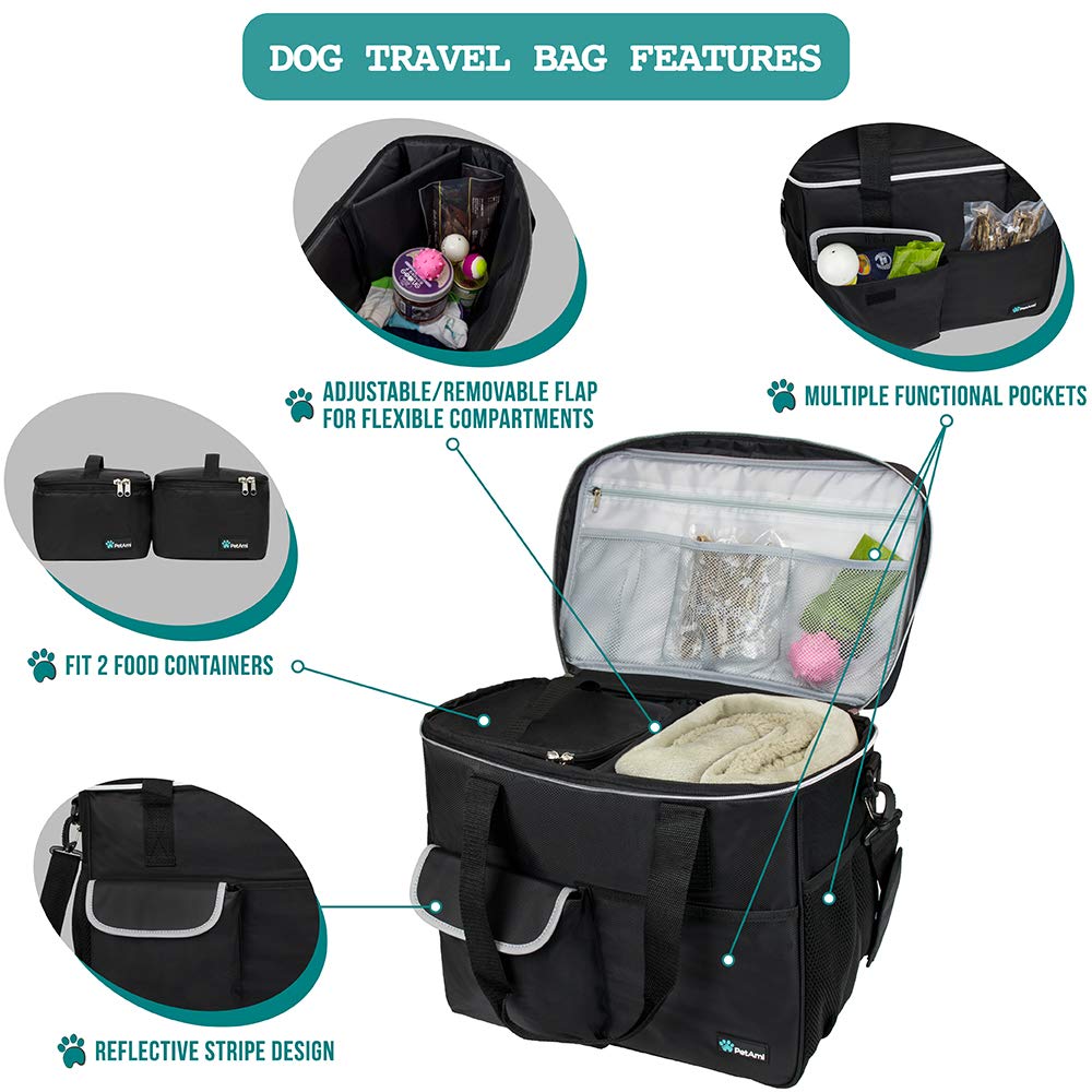 PetAmi travel bag featuring a leakproof lining protects belongings during travel