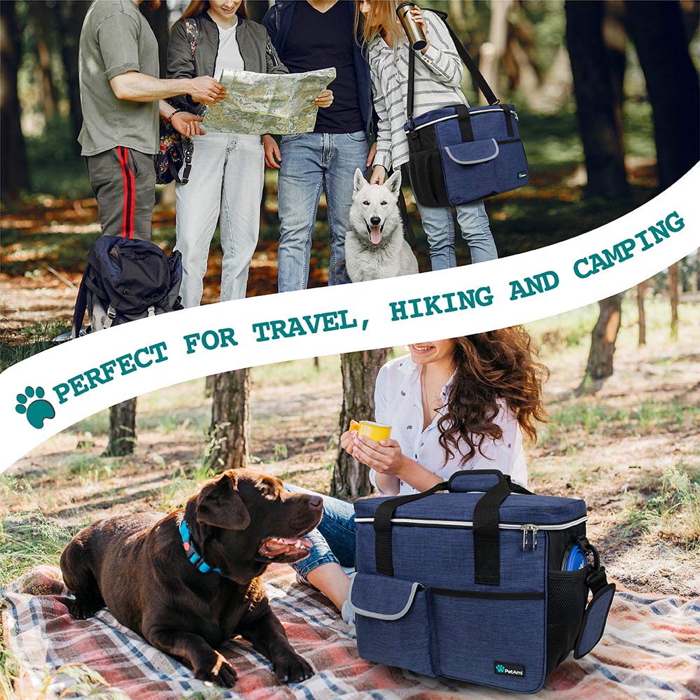 PetAmi Dog Travel Bag water-repellent oxford fabric keeps gear dry.
