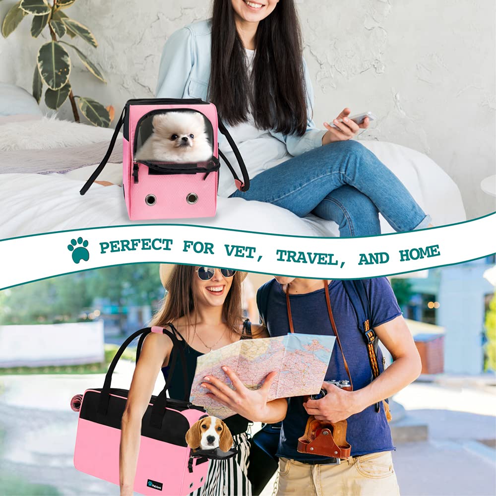 PetAmi durable 6000D polyester construction for long-lasting travel use.
