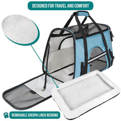 PetAmi durable 6000D polyester construction withstands frequent travel.