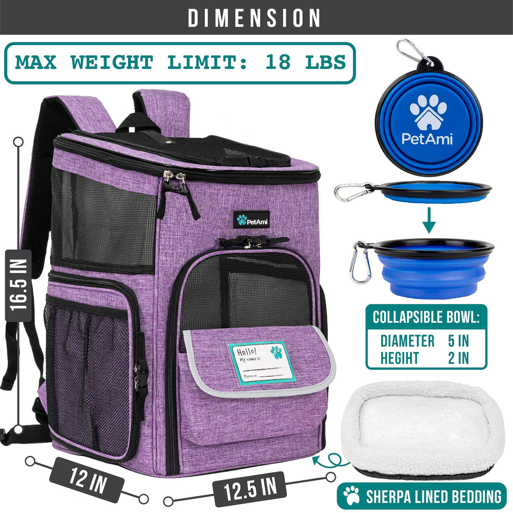 PetAmi durable 600D polyester construction for long-term use.