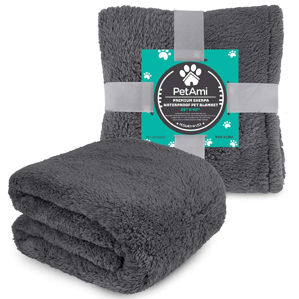 PetAmi fluffy blanket on a lounging dog during nap time.