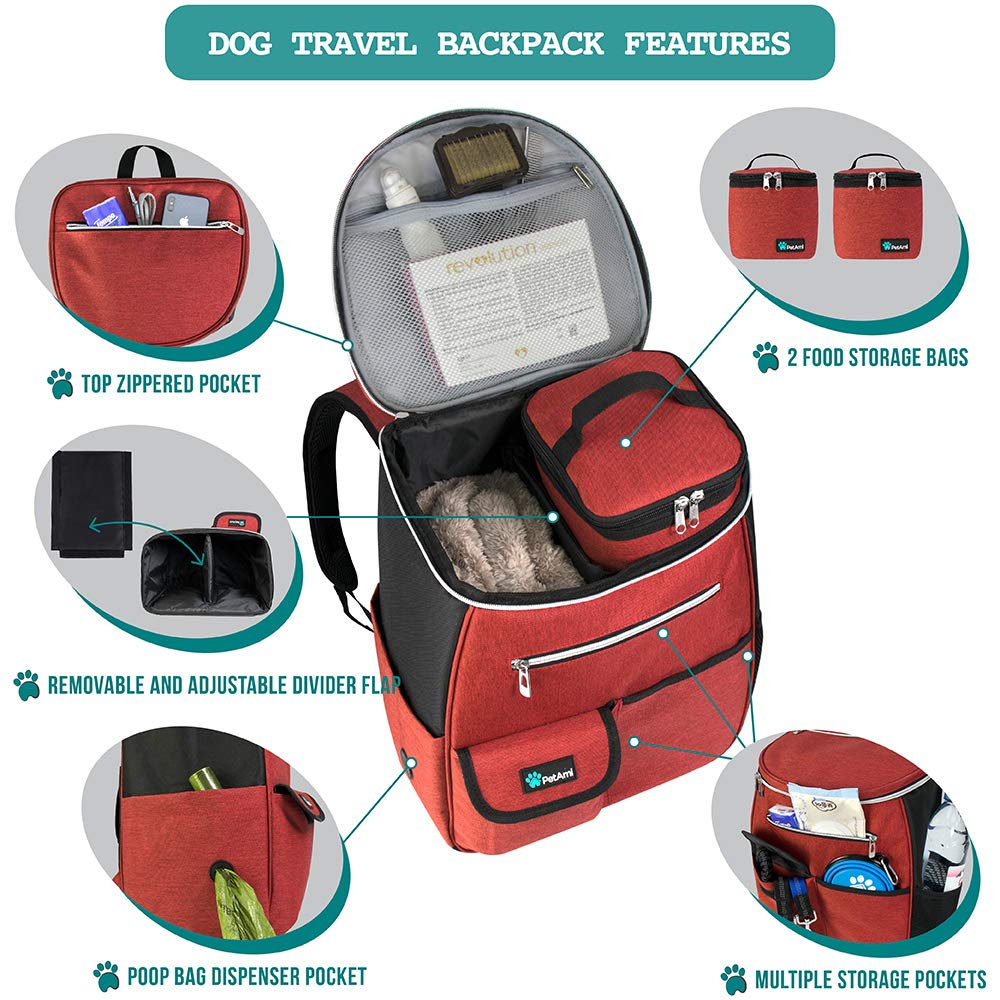 PetAmi food containers collapsible bowls included for on-the-go feeding and hydration.