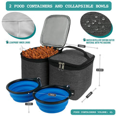 PetAmi food containers travel kit preserves snacks and portions.